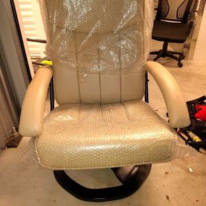 Cream and Black Office Furniture Covers